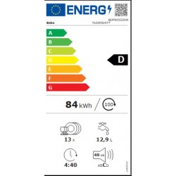 BEKO BDFN05330W LAVAVAJILLAS