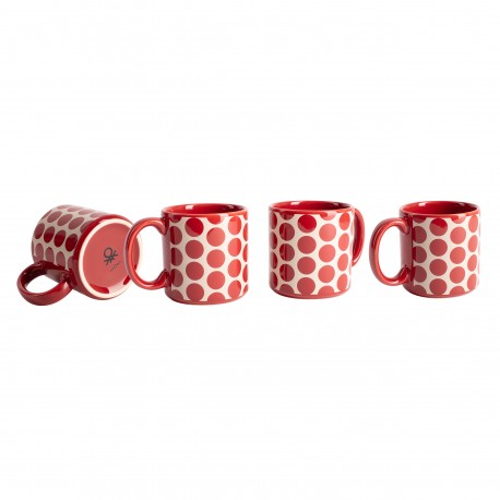 BENETTON BE2064 SET 4 PZS TAZAS GRES 360