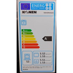 KONEN KOHORNOGAS HORNO EMPOTRADO