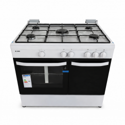 KONEN KCO90BLANCAPORTAMIS COCINA DE GAS 5 FUEGOS
