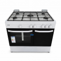 KONEN KCO90BLANCAPORTAMIS COCINA DE GAS 5 FUEGOS