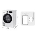 SAMSUNG LAVADORA WW11DG5B25AEEC AI ECOBUBBLE 11KG CLASE A