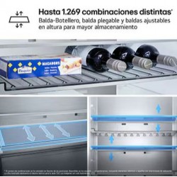 FRIGORÍFICO COMBI LG GBBS726APY EFICIENCIA A Y NO FROST TOTAL