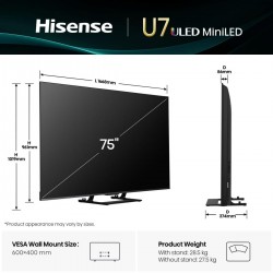 HISENSE 75U7Q TELEVISOR 75
