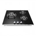 ASPES PLACA GAS AGW3602N BUTANO/NATURAL 60CM 3 FUEGOS NEGRA