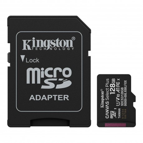 KINGSTON CANVAS SELECT PLUS MICROSDXC 128GB CLASE 10 U1 A1
