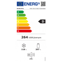 WHIRLPOOL FRIGORÍFICO COMBI WHK 22412 X5EE NO FROST 415L CLASE D