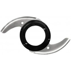 BLACK&DEKER BXFPA1200E PROCESADOR DE ALIMENTOS 1200 W. 2 velocidodes + función turbo Acero Inoxidable, INOX + Gris